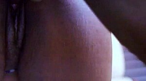 Ebony cleaning lady gets dominated by the cleaner