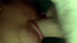 Deepthroat and face fucking lead to a cumshot on earring