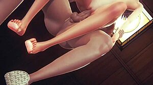 जापानी हेंटाई एनीमेशन जिसमें काया के पर्याप्त स्तन और तीव्र सेक्स शामिल है।