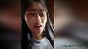 Κινέζικο ζευγάρι ερασιτεχνών απολαμβάνει υπαίθριο σεξ σε βίντεο HD