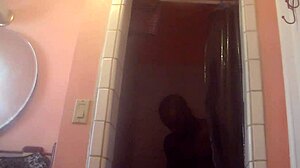 Slippery shower leads to steamy sex with big black cock